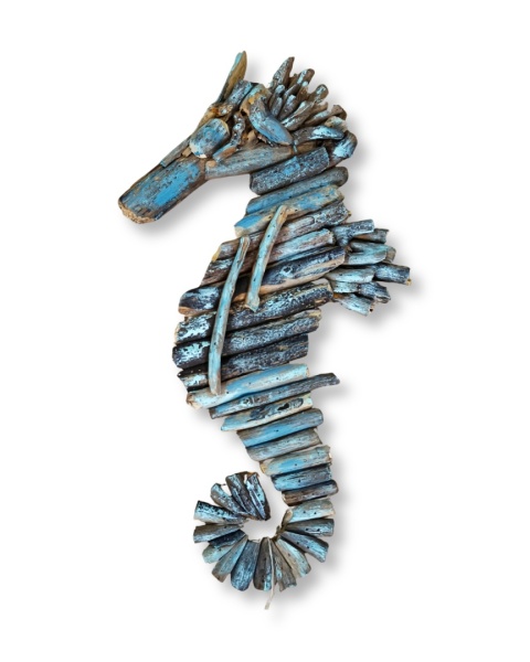 Konik Morski - dekor ścienny z drewna driftwood