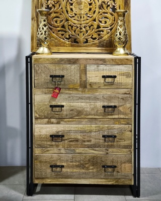 Panel rzeźbiony z drewna mango