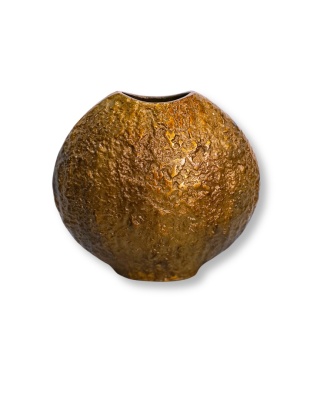 Wazon owalny metal patyna