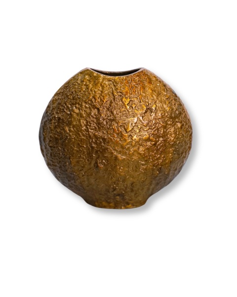Wazon owalny metal patyna