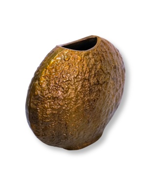 Wazon owalny metal patyna