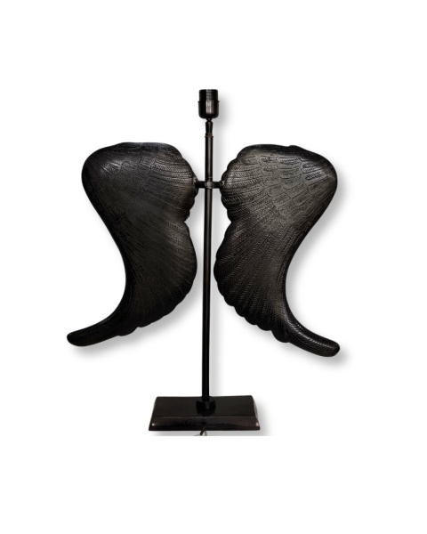 Lampa stołowa skrzydła czarne